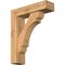 Ekena Millwork Olympic Block Smooth Bracket w/ Offset Brace, Western Red Cedar, 5 1/2"W x 20"D x 24"H BKT0604X20X24OLY05SWR - alternate 1